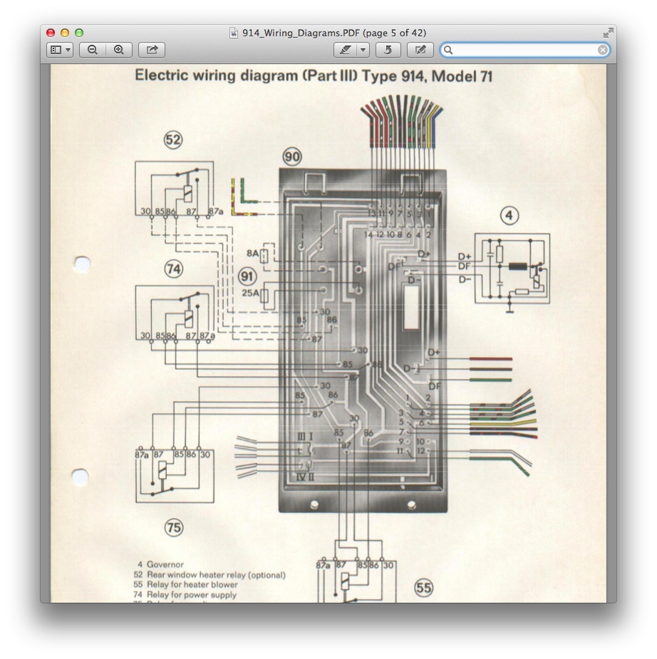 1975 Porsche 914 Wiring Schematic - Wiring Diagram