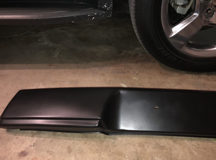 Black Bumper Respray