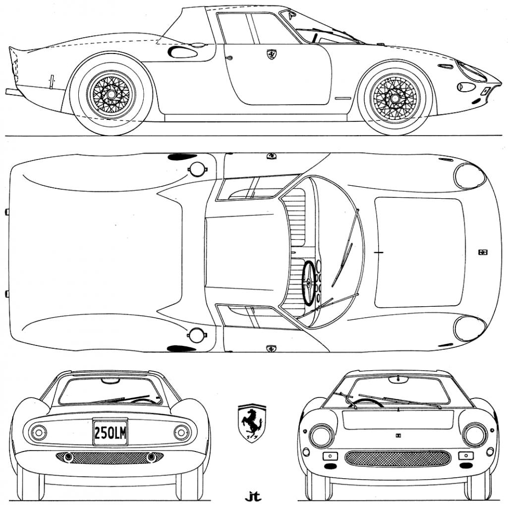 Феррари 458 чертежи