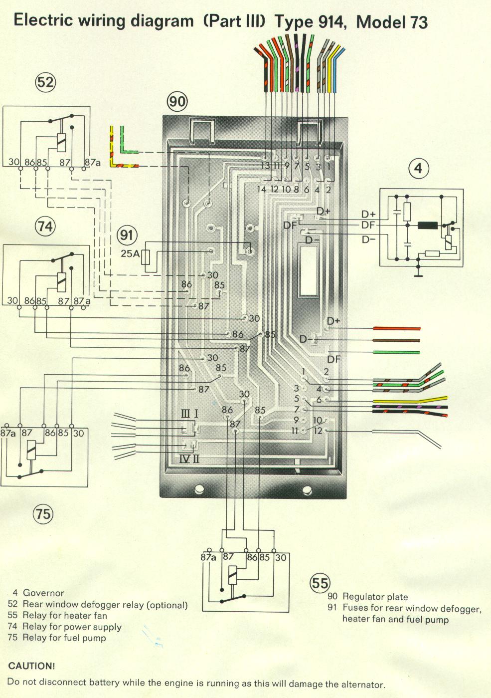 Power Window Relay Wiring Diagram from www.914world.com